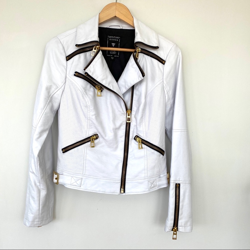 Guess faux leather moto jacket